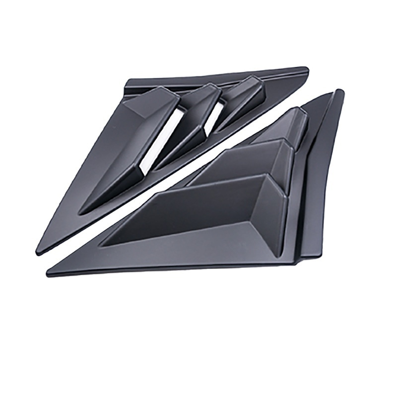 Modify Window Decoration Quarter Window Bumper Stickers (Matte Black)