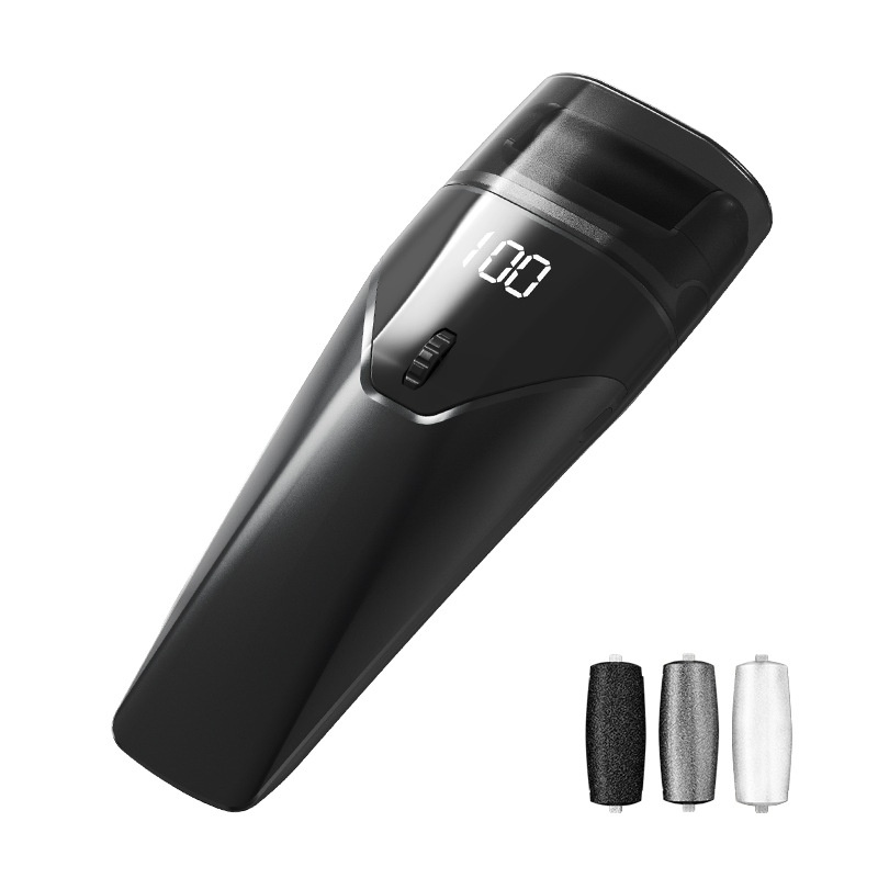 Electric Pedicure Device – Exfoliating Tool for Calluses and Dead Skin Removal (Black)