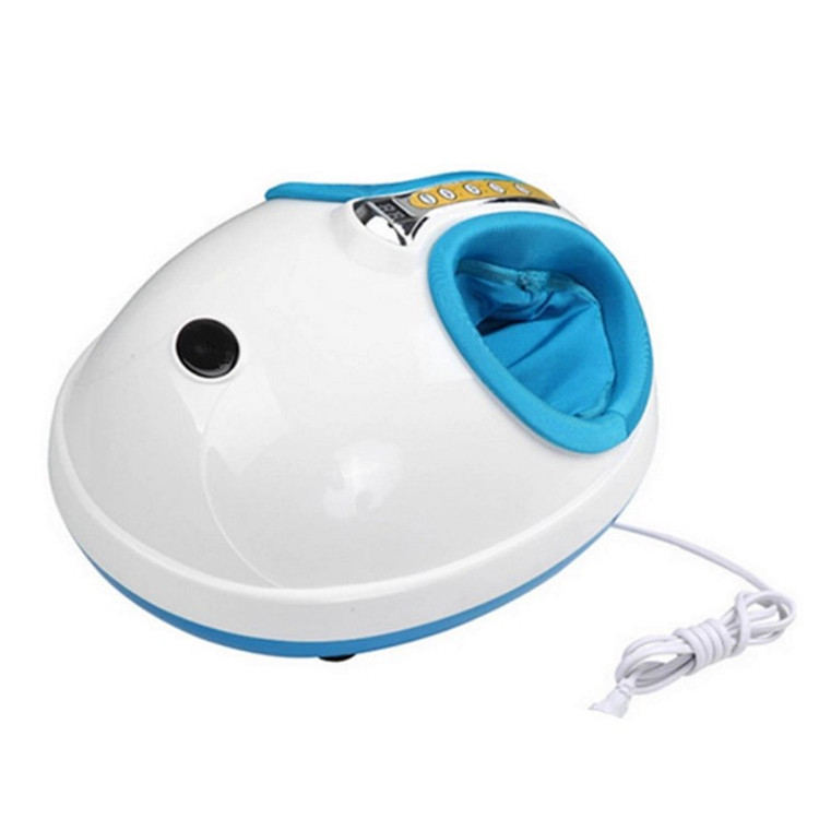 Air Pressure Heated Foot Massager & Pedicure Device (Blue)
