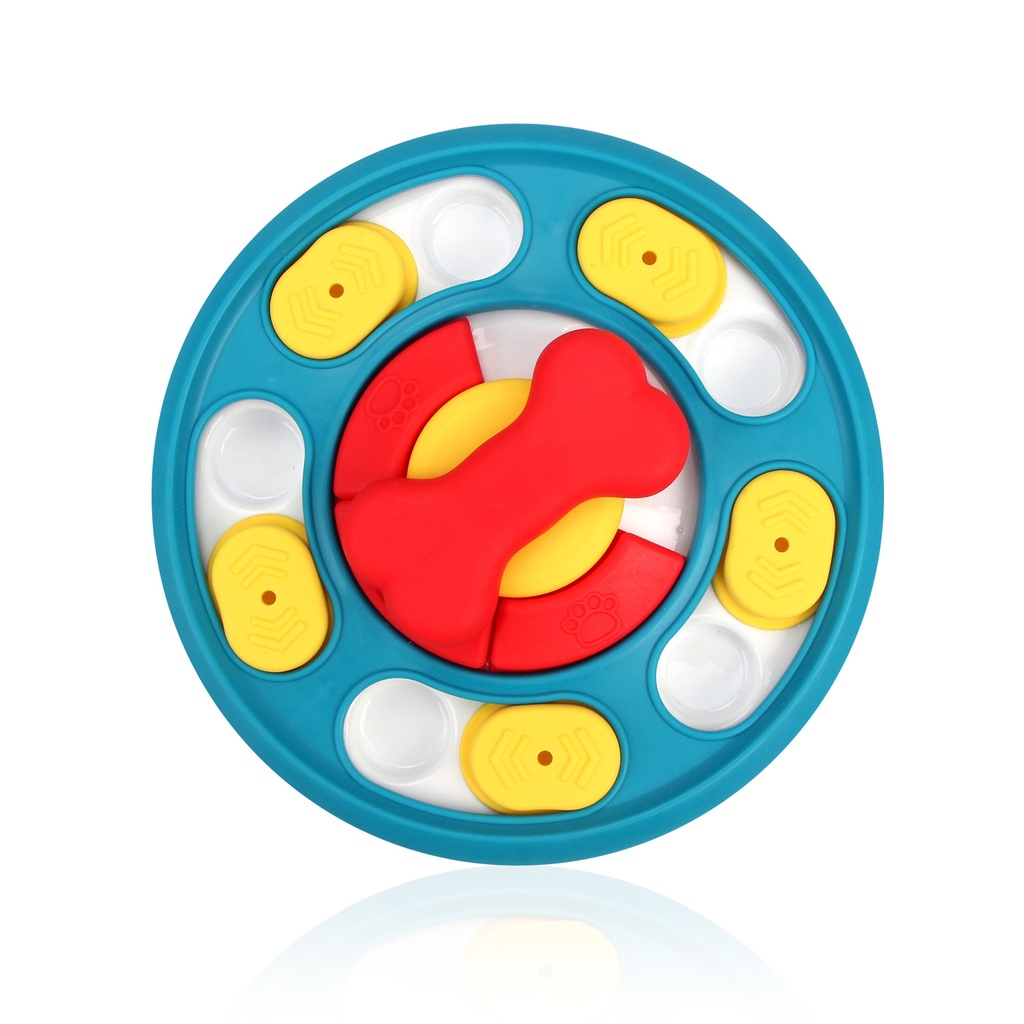Leak-Proof Feeding Puzzle Dog Toy (Blue)