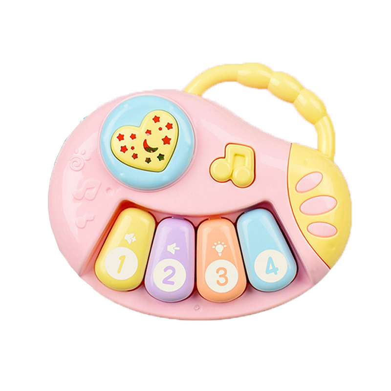 Early Childhood Education Music Drum Rattles Puzzle Baby Hand Drum Story Machine Light Projection Toy (1)