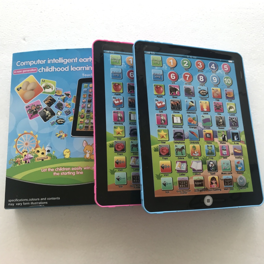 Tablet Learning Machine Children's Educational Early Education Point Reading Machine (Pink)