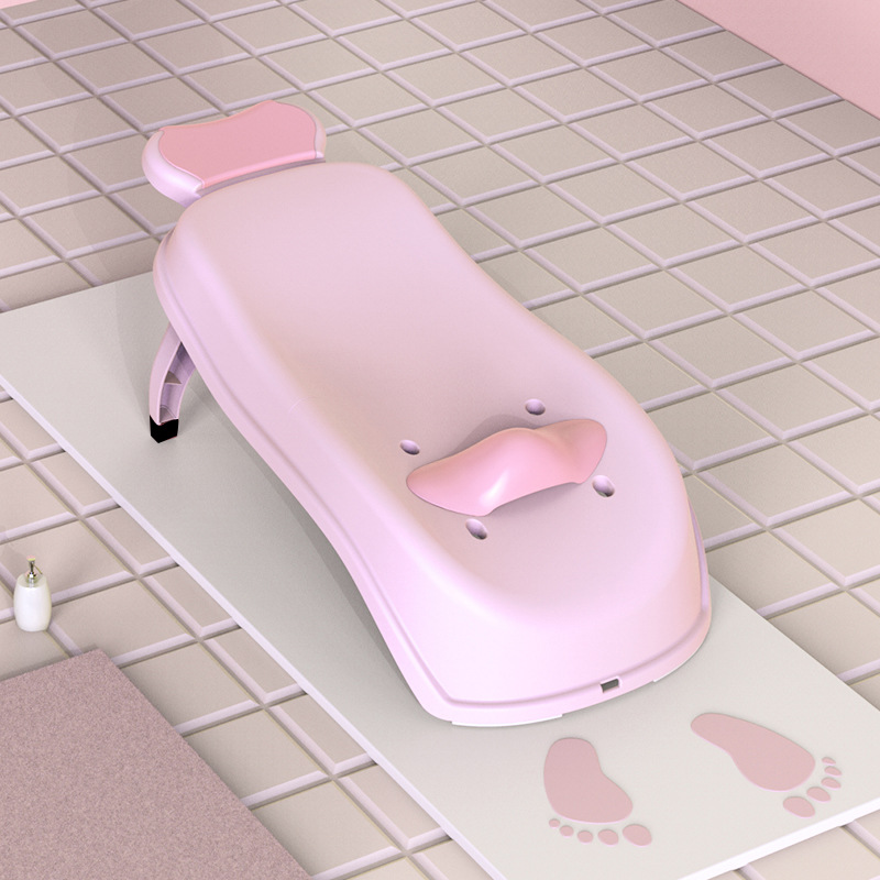 New Children's Shampoo Chair Foldable Reclining (Pink)