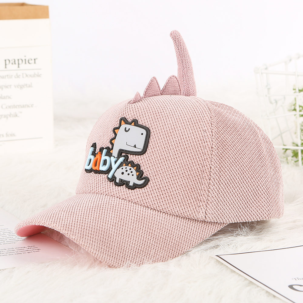 Children's Caps Boys Cartoons Cute Baby Girls Sun Shield Baseball Caps (Pink)