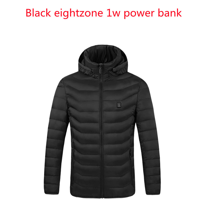 ملابس شتوية ذكية للأزواج مع تسخين كهربائي وشحن USB (Black Eightzone 1 [w] Power Bank)