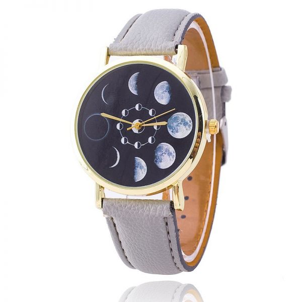 Women’s Moon Phase Wrist Watch (Grey)