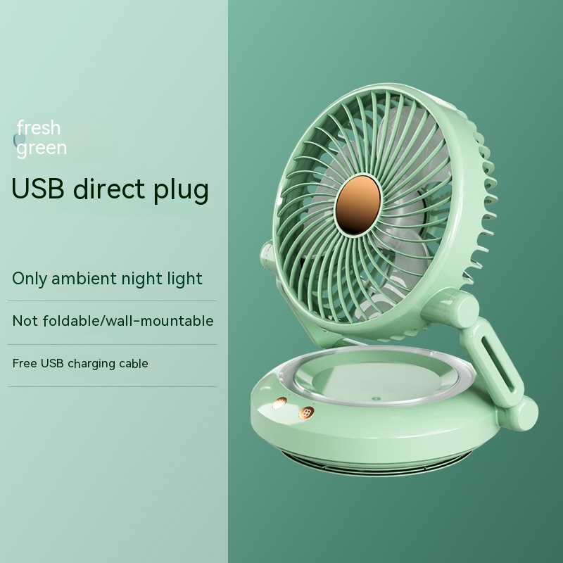 Practical Foldable and Extendable Fan for Multi-Purpose Use (Green)