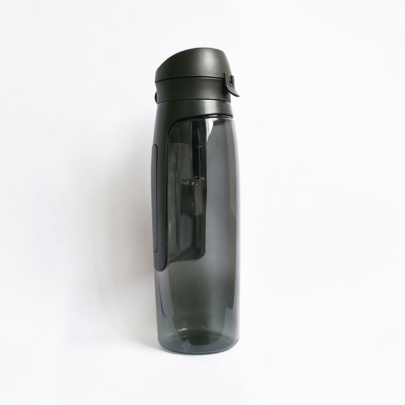 Secret water bottle-shaped container for safely storing small valuables (Black)
