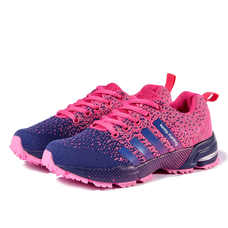 Men's Breathable Mesh Sports Shoes (35, Pink)