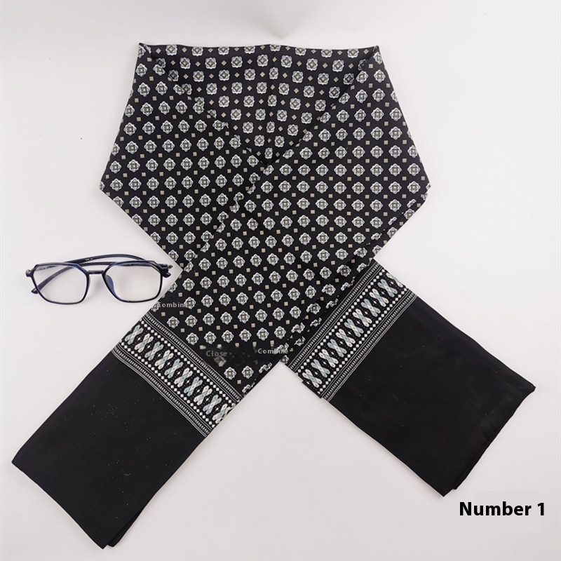 Men's Simplicity Silk Scarf High-end Washed With Cashmere Business Long Scarf (1)