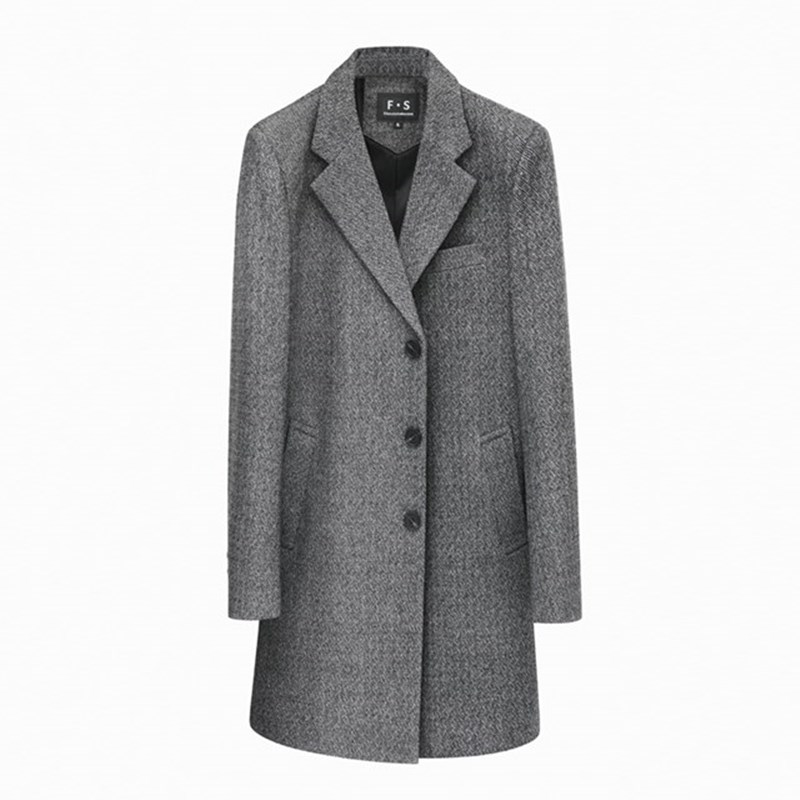 Business English Warm Young And Middle-aged Wool Coat (M)