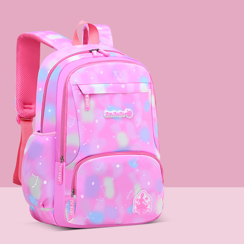حقيبة ظهر مدرسية جديدة بأسلوب كوري للأطفال مزينة بتصميم لطيف (L, Pink)