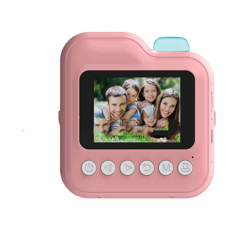Children's Digital Camera Cute Cartoon Printing Camera (Pink)