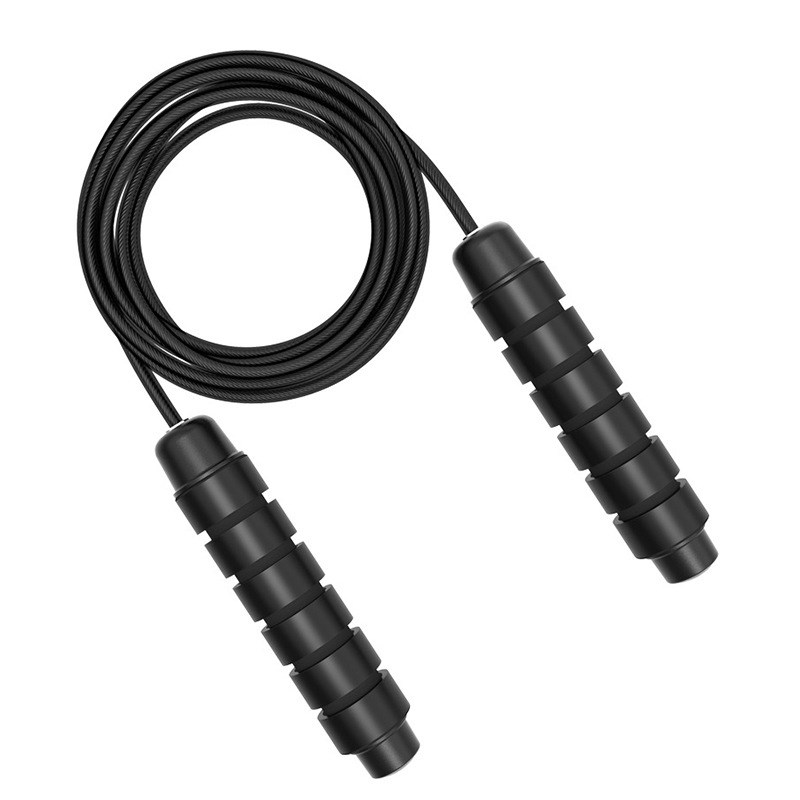 Competition rope skipping weight loss fitness equipment (Black)