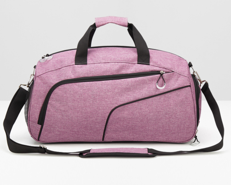 Dry and wet separation fitness Bag Travel Bag Handbag (Pink)