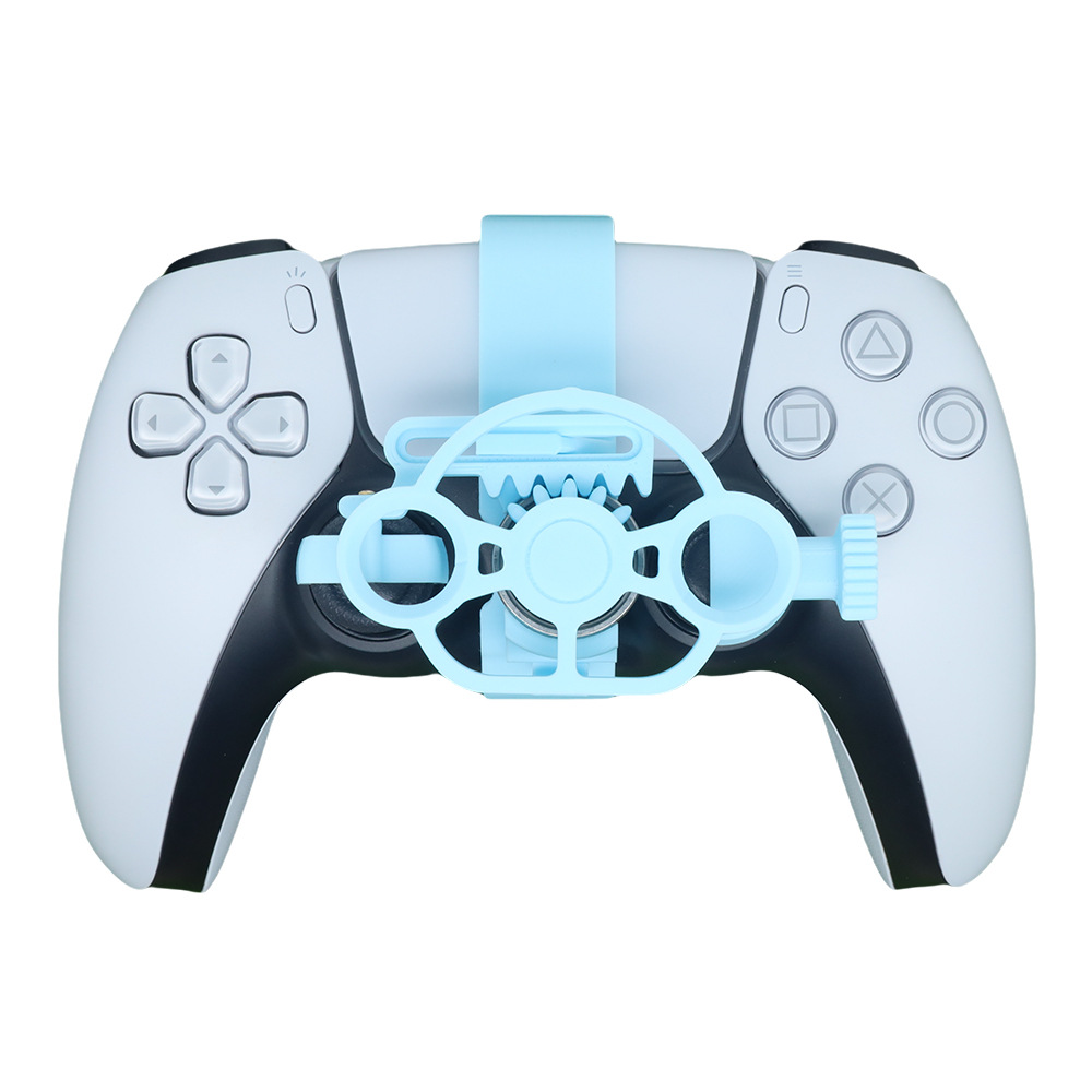 PS5 Computer Racing Game Handle Steering Wheel Simulation (Blue)