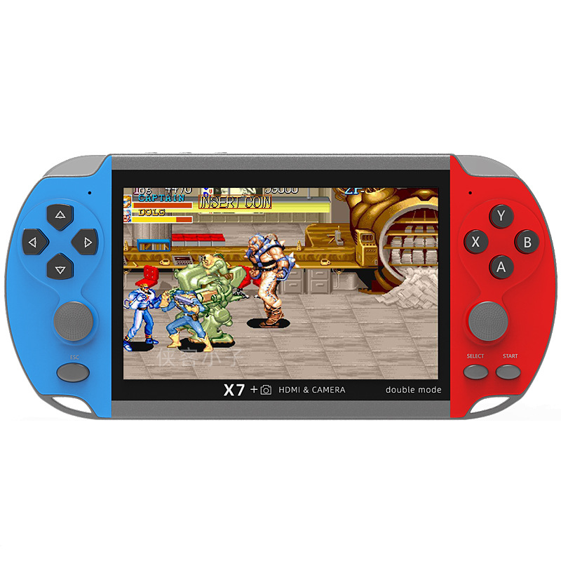 جهاز ألعاب رجعي للأطفال Double Fight X7 (X7 Blue & Red doubles)