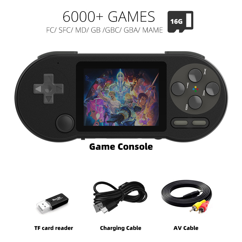SF2000 Handheld Game Console Retro GBA Arcade Mini (Psp Black)