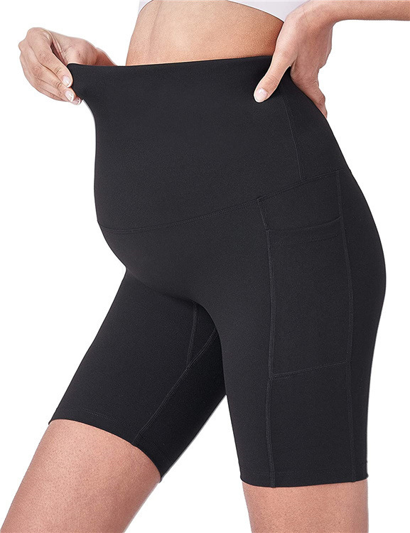 بنطلون رياضي للحامل عالي الخصر (M, Polyester Black)