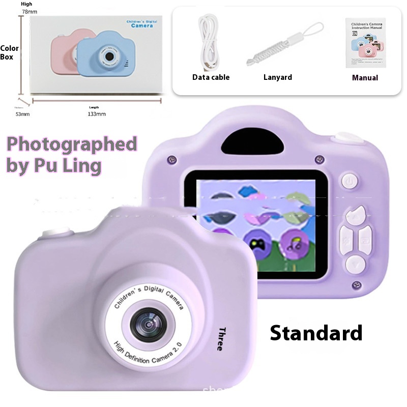 A3 Children's Camera Cartoon Digital Camera (A3 Generallist Camera Purple)