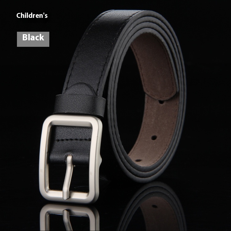Men's belt made of genuine leather with a stylish and modern design  (100 [cm], Black)