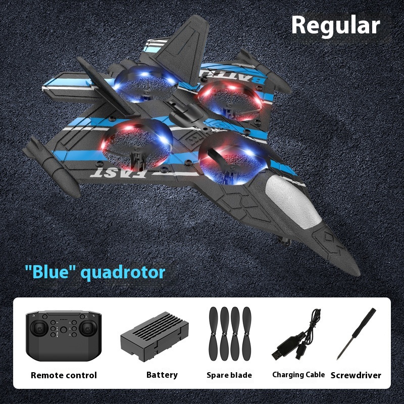 New Remote Control Fighter Bubble Plane (Common Blue)