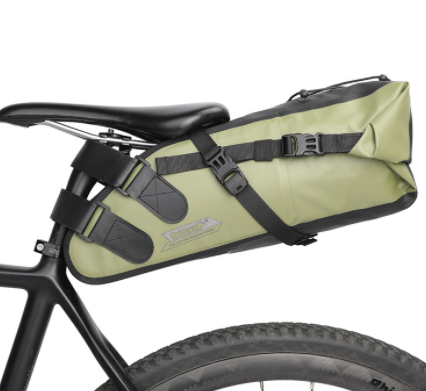 Large Capacity Bicycle Saddle Bag Waterproof 10L Bicycle Rear Seat Bag Bicycle Accessories (Green, 10[l])