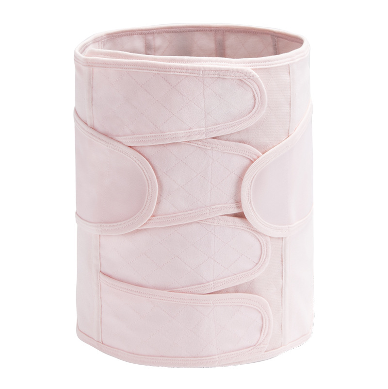 Pure Cotton Gauze Breathable Postpartum Belly Belt For Pregnant Women (M, Pink)