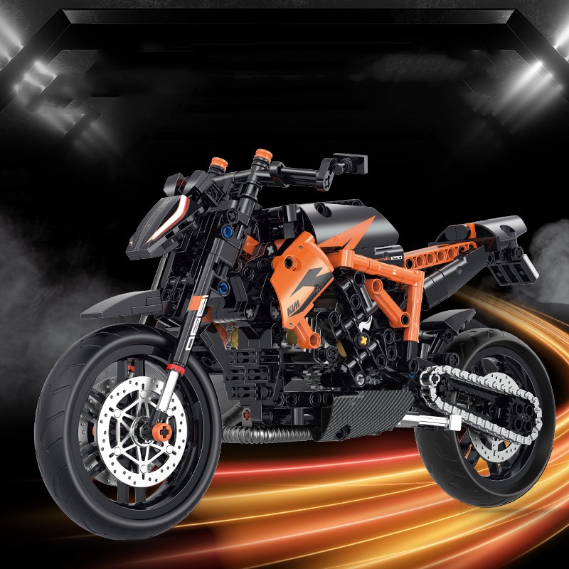 Assembling Small Particles Building Block Toy Model (60501 Duke Motorcycle)