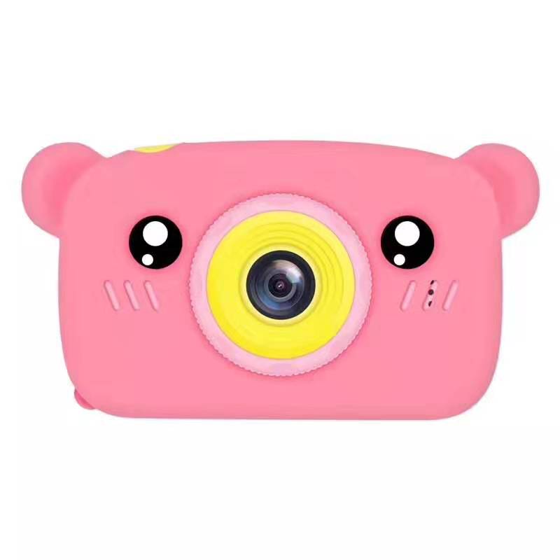 Multifunctional Dual Camera Cartoon High-Definition Digital Camera (Pink)