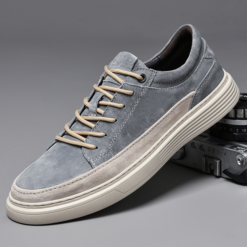 Four Seasons All-match Soft Bottom Casual Sports Skate Shoes (38, Grey)