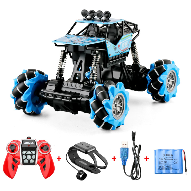 2.4G alloy gesture sensing dual mode remote control car (Blue)