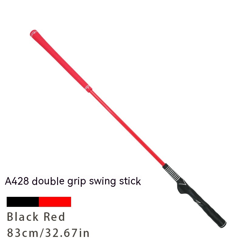 Golf Double Grip Swing Stick (Red)