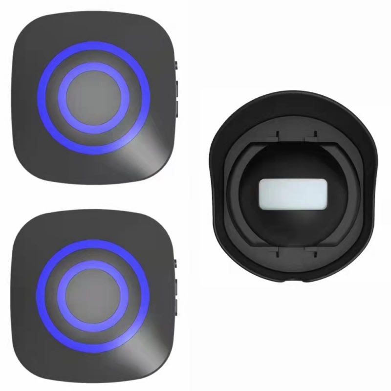 جرس لاسلكي مقاوم للماء للاستخدام الداخلي والخارجي (1 Door Bell+ 2 Receivers (US - Standard))