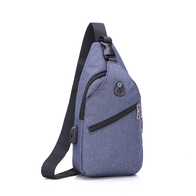 Men's  Chest Shoulder Crossbody Bag Leisure Sports (Blue)