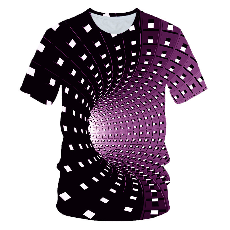 Children's Digital Print Short Sleeve T-shirt (150 [cm], Ert 0374)
