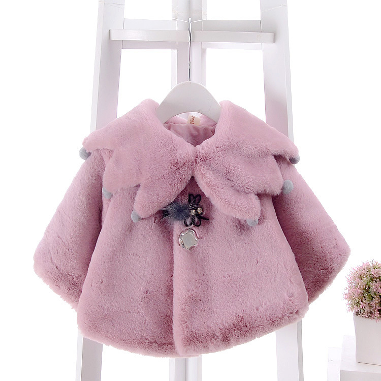 Children's  Wear Baby Heavy Cape Baby Cape Coat  (100 [cm], Purple)