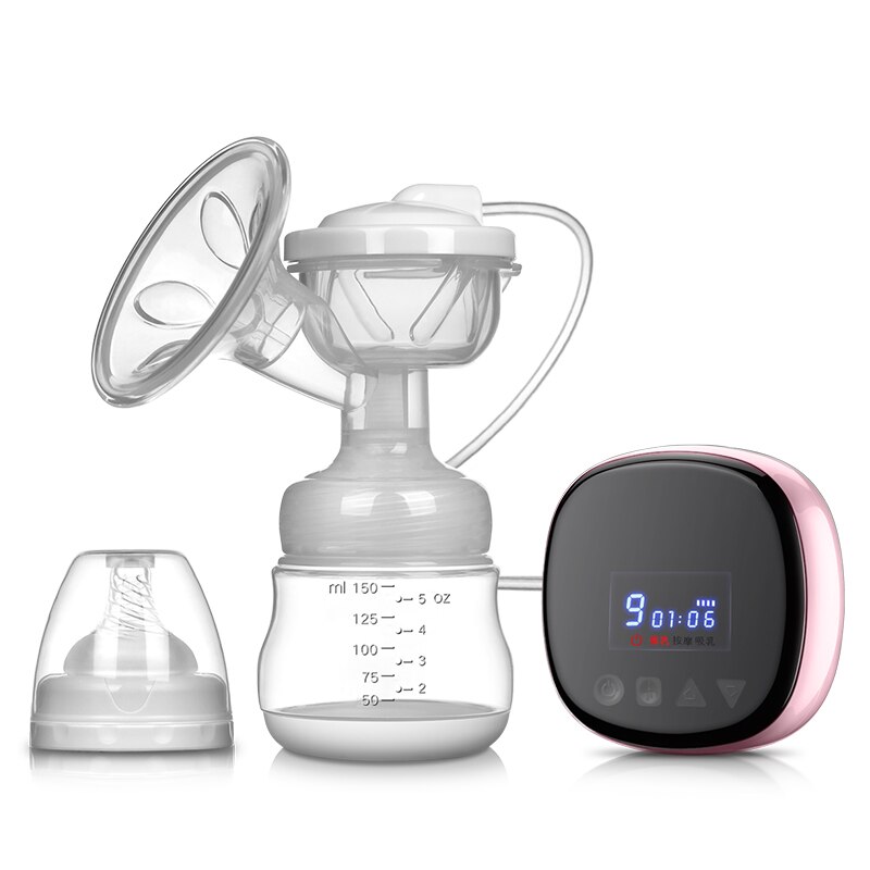Rechargeable Breast Pump Milking Device Maternal Products (Pink)