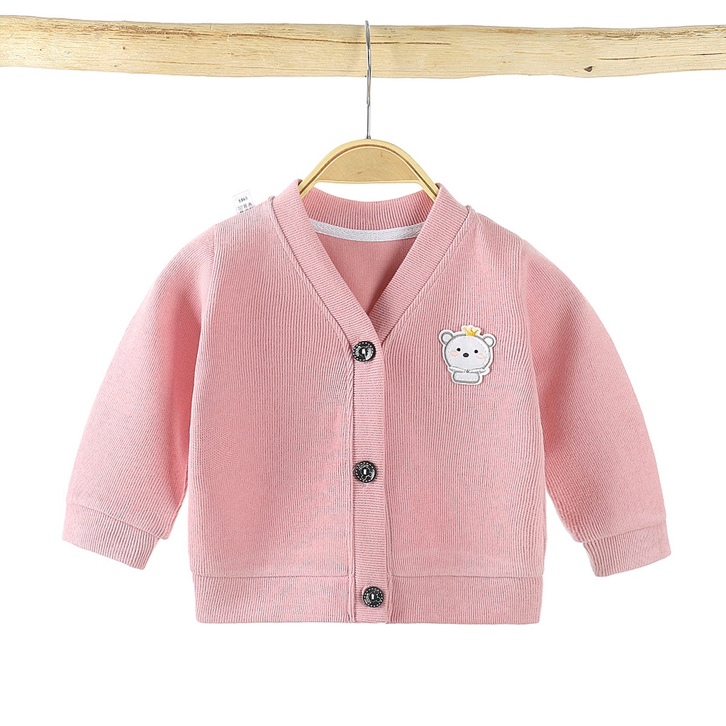 Baby Knitwear Cardigan Jacket Infant Clothing Girls (100 [cm], Pink)