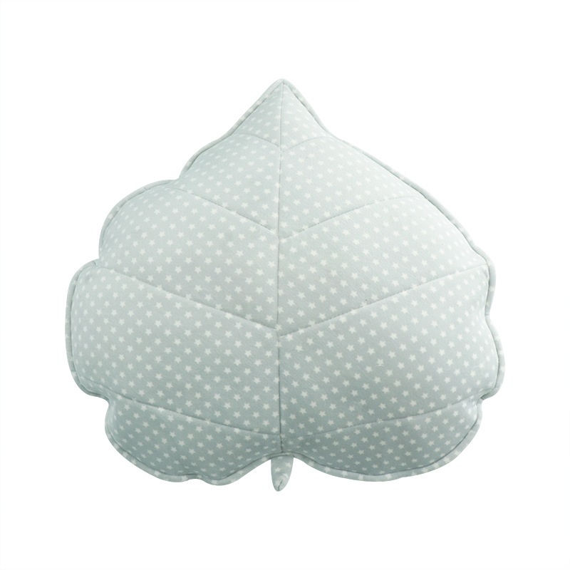 3D Heart Leaf Sofa Bed Throw Cushion Cute Kids Room Decoration Outdoor Reliner Chair Back Cushions Modern Home Decor (13 [cm], Grey)